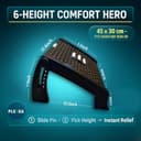 Plexda Adjustable Foot Rest with Massage Texture - Image 3