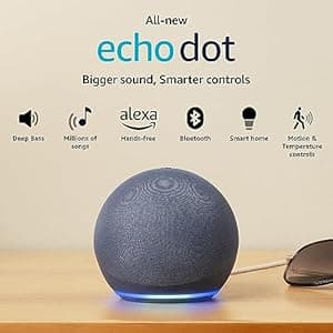 Amazon Echo Dot (5th Gen) - Smart Speaker with Alexa, Blue