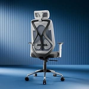 Vergo Transform Prime Ergonomic Mesh Office Chair - White Grey